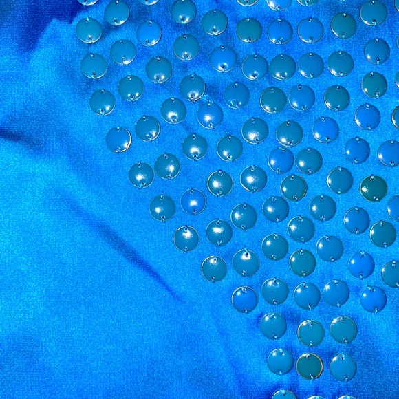 Gianni Bini Peacock Blue dress M - Picture 3 of 6